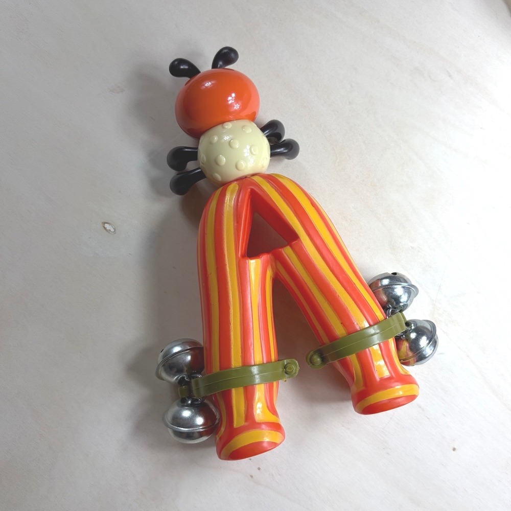 B. Toys A-Maze Loopty Loo Bug Rattle Musical Jingle Bell Sensory Toy Striped